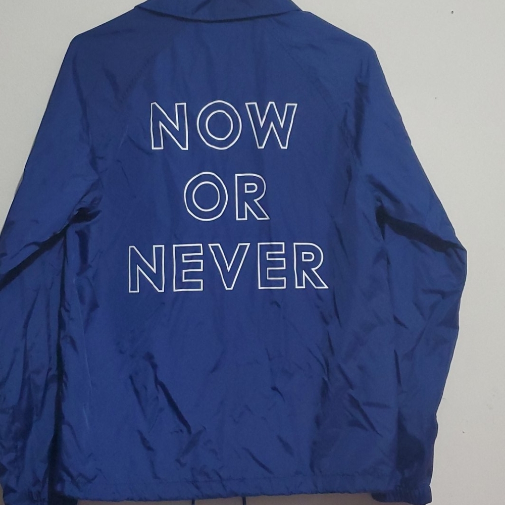 Now or Never Men's wind breaker.